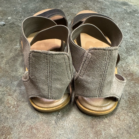Sorel bronze leather sandals - Picture 3 of 5